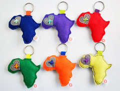 AFRICA KEY RING - RIBBON