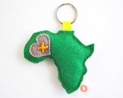 AFRICA KEY RING - RIBBON