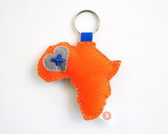 AFRICA KEY RING - RIBBON