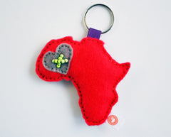 AFRICA KEY RING - RIBBON