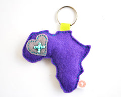 AFRICA KEY RING - RIBBON