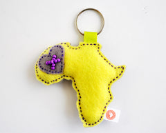 AFRICA KEY RING - RIBBON