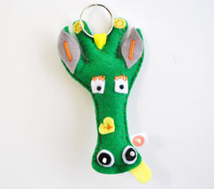 BUSHFELT KEY RING - RIBBON - GERRY FACE