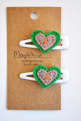 HEART HAIRCLIPS