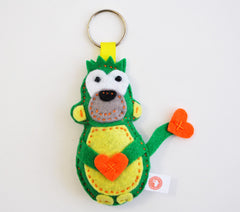 BUSHFELT KEY RING - RIBBON - MONKEY