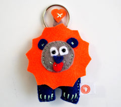 BUSHFELT KEY RING - RIBBON - LION