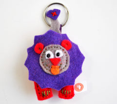 BUSHFELT KEY RING - RIBBON - LION