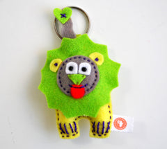 BUSHFELT KEY RING - RIBBON - LION