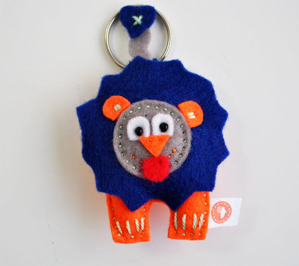 BUSHFELT KEY RING - RIBBON - LION