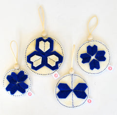 KALEIDOSCOPE BALL SETS - ROYAL BLUE + CREAM