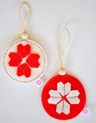 KALEIDOSCOPE BALL SETS - BRIGHT RED + CREAM