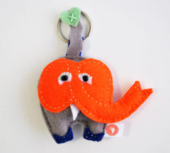 BUSHFELT KEY RING - RIBBON - ELEPHANT