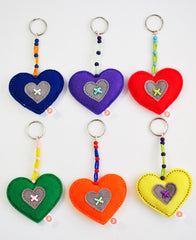 HEART KEY RING - BEAD