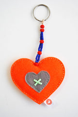 HEART KEY RING - BEAD