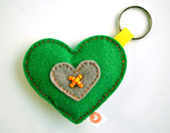 HEART KEY RING - RIBBON