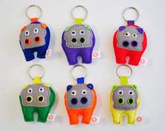 BUSHFELT KEY RING - RIBBON - HIPPO