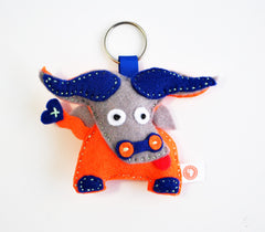 BUSHFELT KEY RING - RIBBON - BUFFALO
