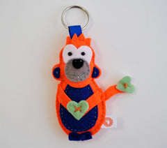 BUSHFELT KEY RING - RIBBON - MONKEY