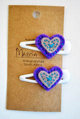 HEART HAIRCLIPS