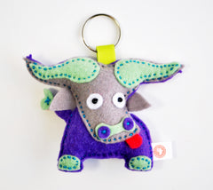 BUSHFELT KEY RING - RIBBON - BUFFALO