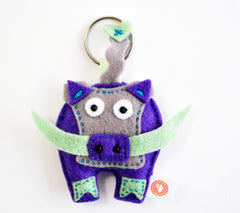 BUSHFELT KEY RING - RIBBON - WARTHOG