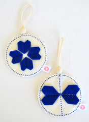 KALEIDOSCOPE BALL SETS - ROYAL BLUE + CREAM