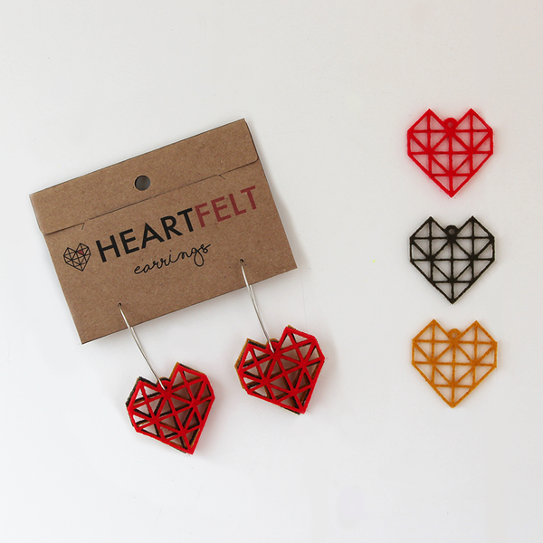 HEART EARRINGS - SMALL