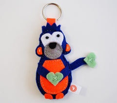 BUSHFELT KEY RING - RIBBON - MONKEY