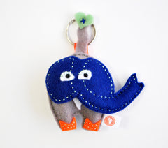 BUSHFELT KEY RING - RIBBON - ELEPHANT