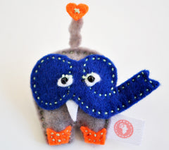 BUSHFELT BROOCH - ELEPHANT