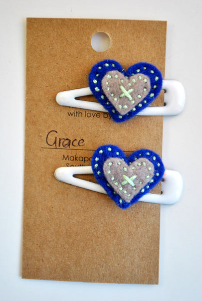 HEART HAIRCLIPS