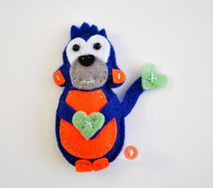 BUSHFELT MAGNET - MONKEY
