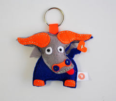 BUSHFELT KEY RING - RIBBON - BUFFALO