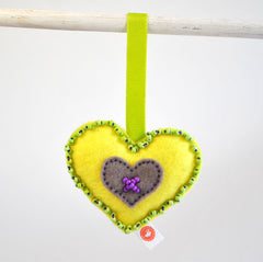 RIBBON HEART - BEAD