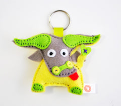 BUSHFELT KEY RING - RIBBON - BUFFALO