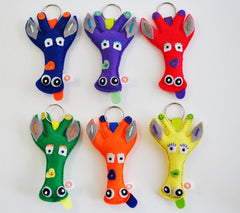 BUSHFELT KEY RING - RIBBON - GERRY FACE